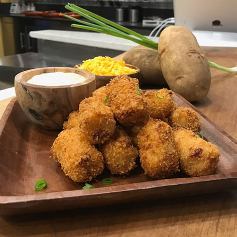 Loaded Mashed Potato Tots