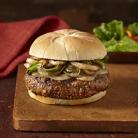 Philly Style Cheesesteak Burger