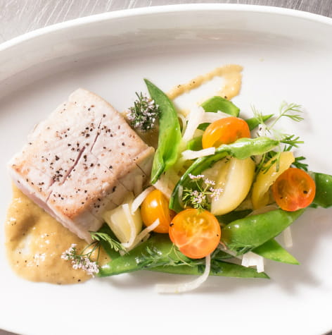 Seared Monchong with Green Curry Chutney