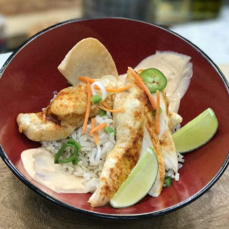 Sriracha Chicken Rice Bowl