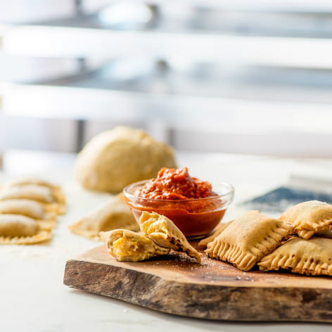 Stuffed Deep Fried Black Pepper Ravioli