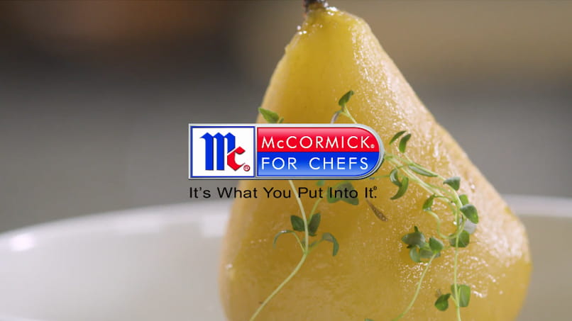 Thyme and Cinnamon Poached Pears