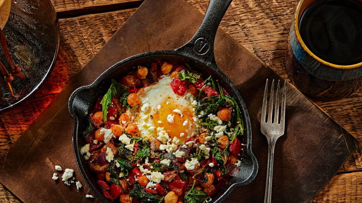 Hearty Greens "Shakshuka"