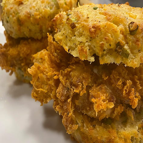 BBQ Buttermilk Fried Chicken Biscuit