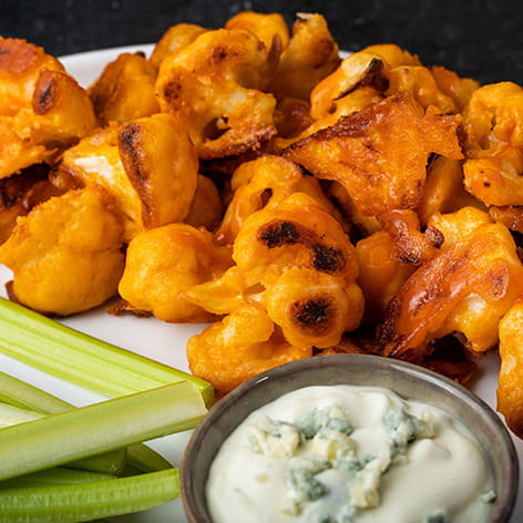Fiery OLD BAY Hot Sauce Cauliflower Bites