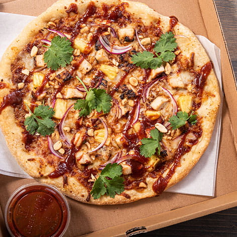 Asian BBQ Chicken Pizza