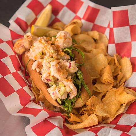 Franks Buffalo Shrimp Roll