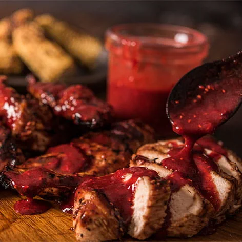 Grilled-Boneless-Breats-with-Raspberry-Balsamic-Glaze