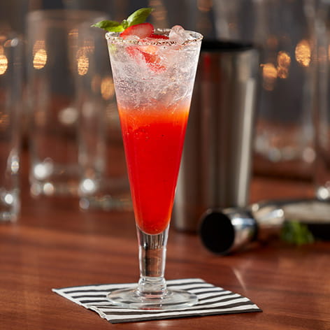 Black Pepper Strawberry Basil Mocktail