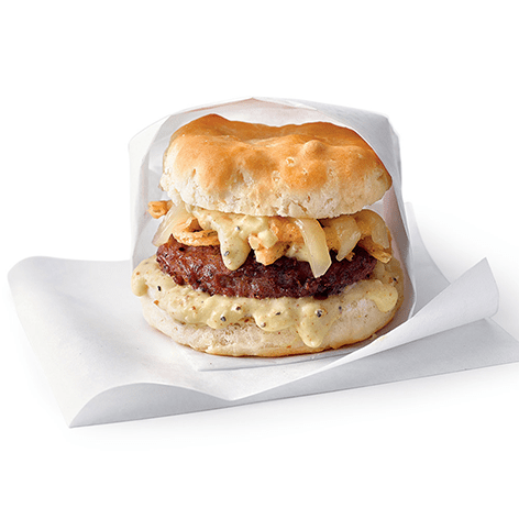 Sausage Biscuit with Country Mustard Gravy