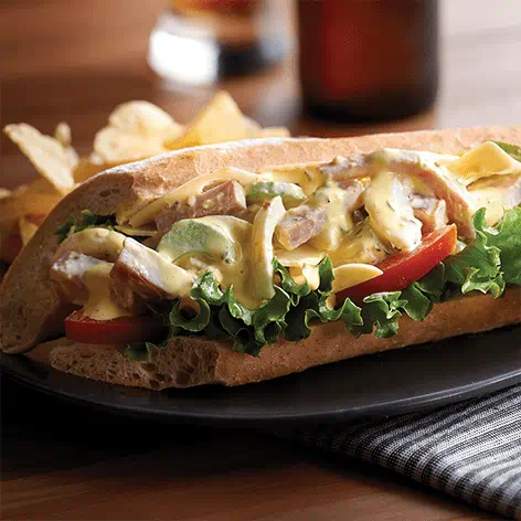 Brew Pub Ham and Egg Salad Sandwich