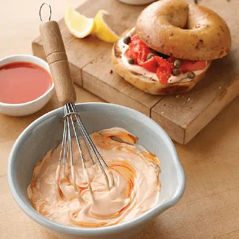 Buffalo Smoked Salmon Bagel