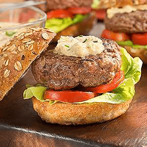 Horseradish Roquefort Burger