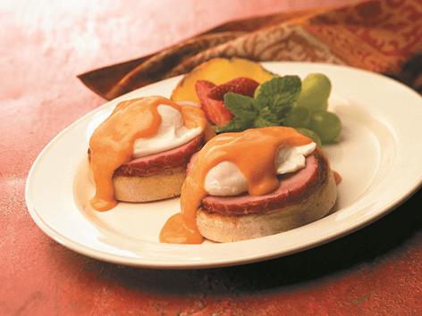Eggs Benedict with Green Chili Hollandaise