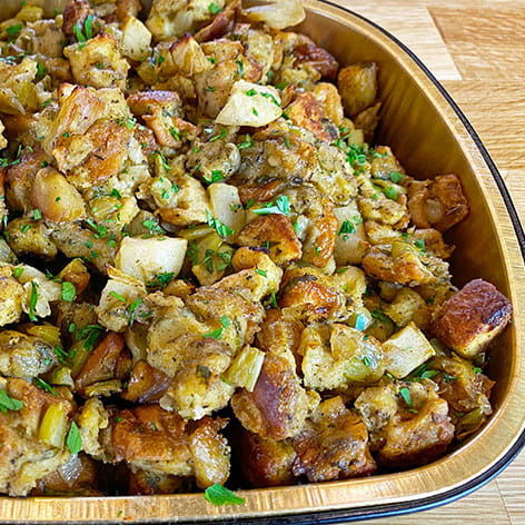 Apple Sage Thanksgiving Stuffing