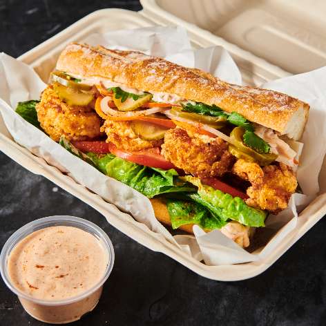 vietnamese cajun banh boy sandwich