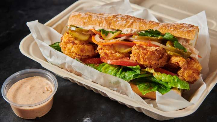 vietnamese cajun banh boy sandwich