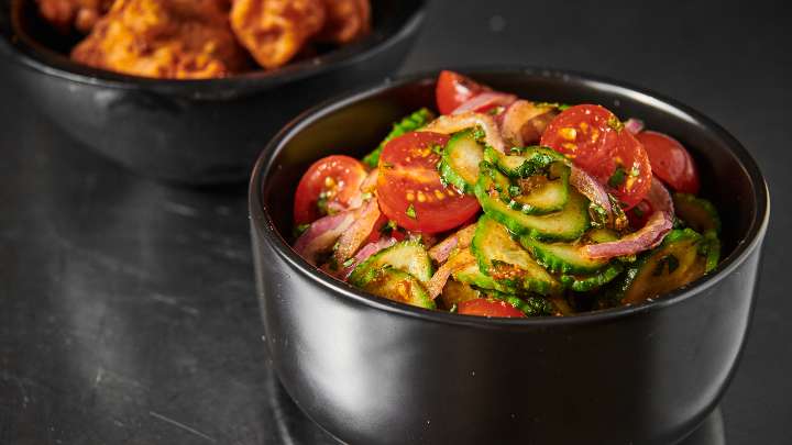 vietnamese cajun cucumber tomato salad