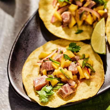 Tostada au ceviche de thon