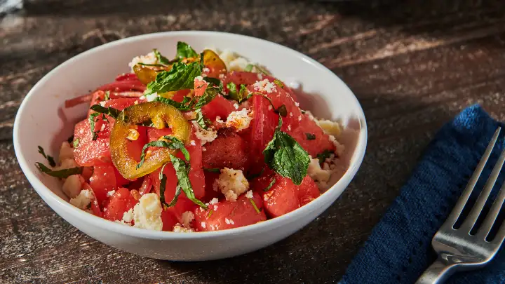 watermelon and jalapeno salad