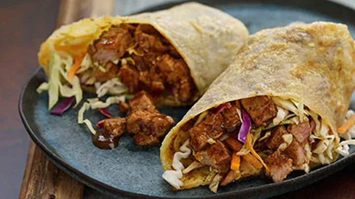 asian_egg_crepes_with_pork_burnt_ends_and_carolina_sauce