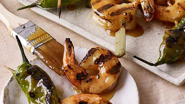 miso_shrimp_and_shishito_pepper_yakitori