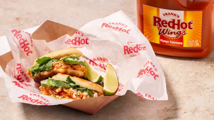 Mango Habanero Pulled Chicken Arepas