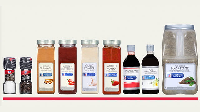 a complete line of spices