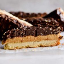 Chocolate Krispie Peanut Butter Shortbread Bars