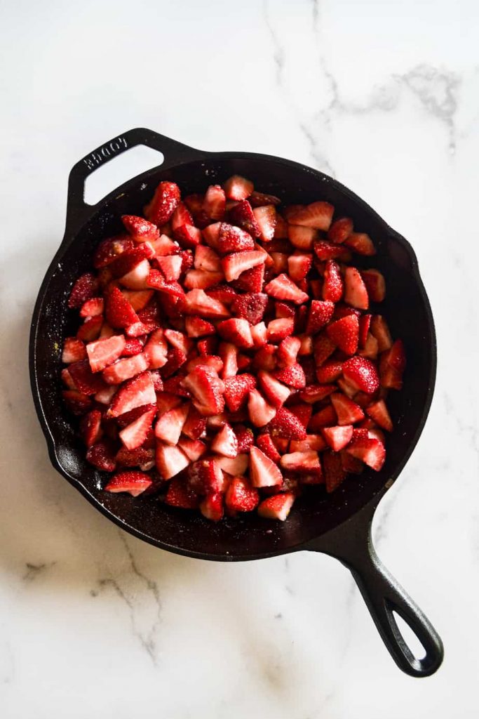 Strawberry & Raspberry Cardamom Biscuit Cobbler