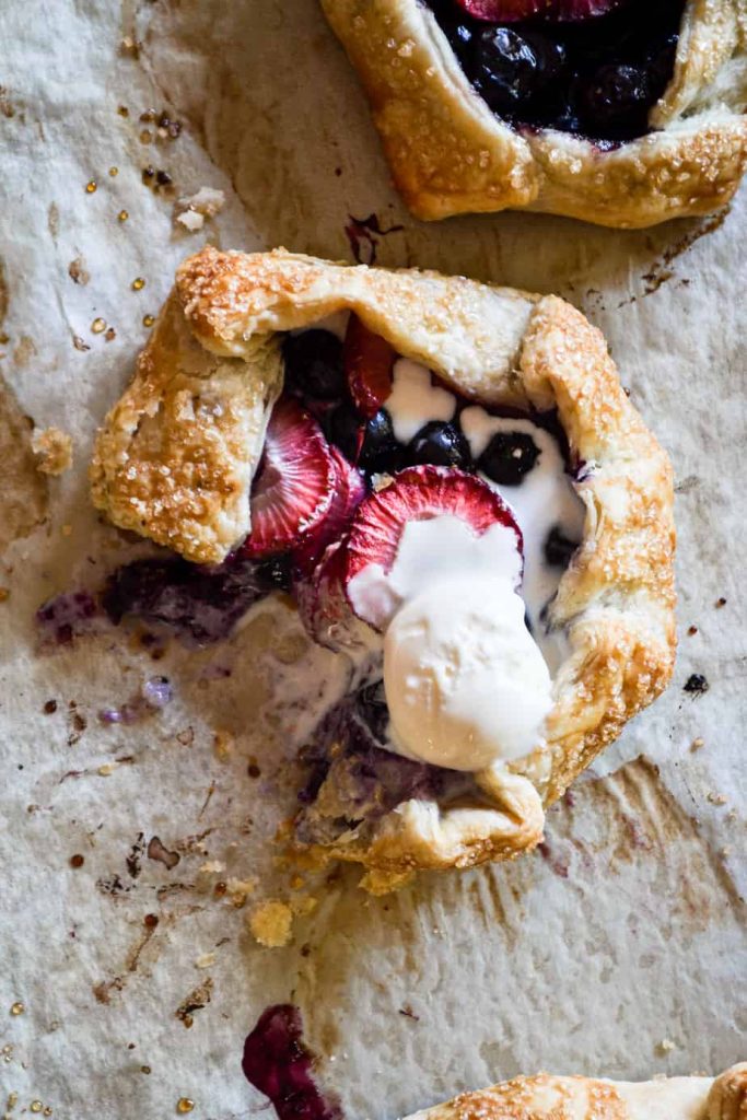 Mini Strawberry & Blueberry Galettes