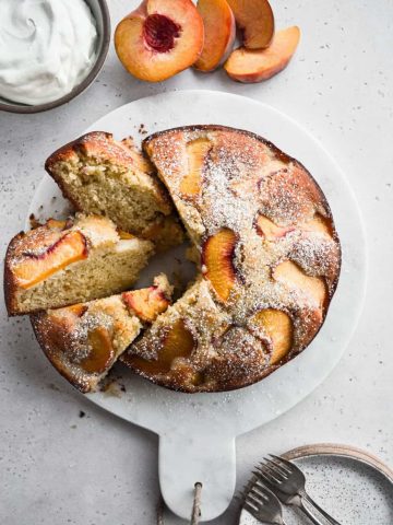 Peach Olive Oil Cake