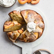 Peach Olive Oil Cake
