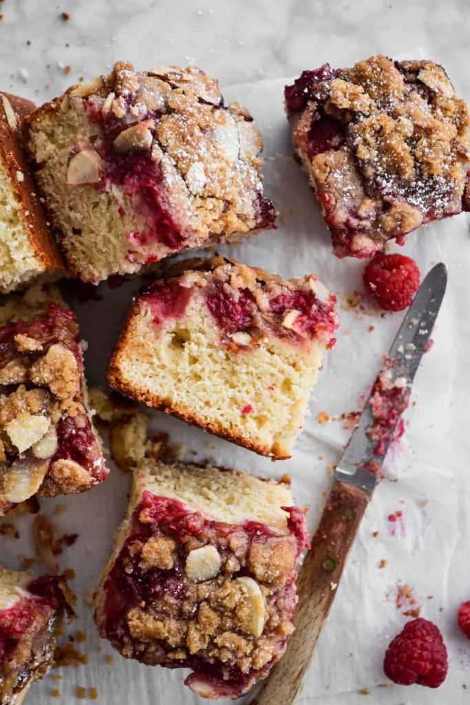 Raspberry Almond Crumb Cake
