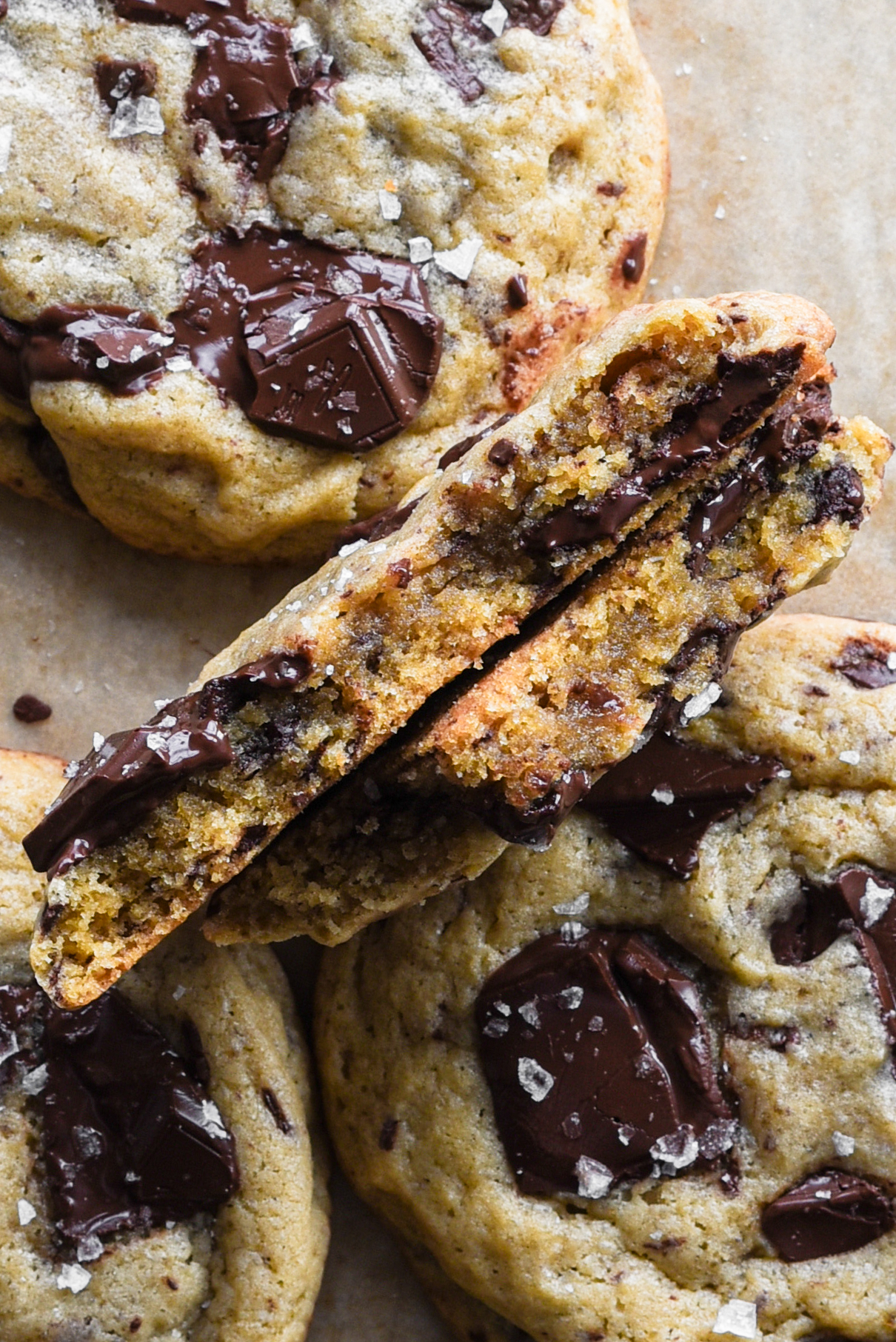 Inside of cookies.