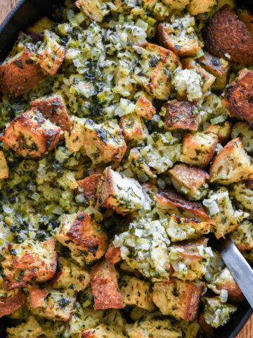 Sourdough herb stuffing.